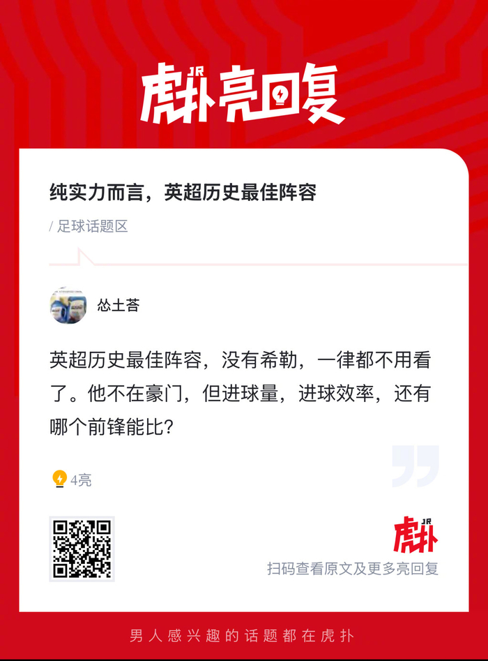 英超历史最佳阵容争议再起 球迷热议核心球员入